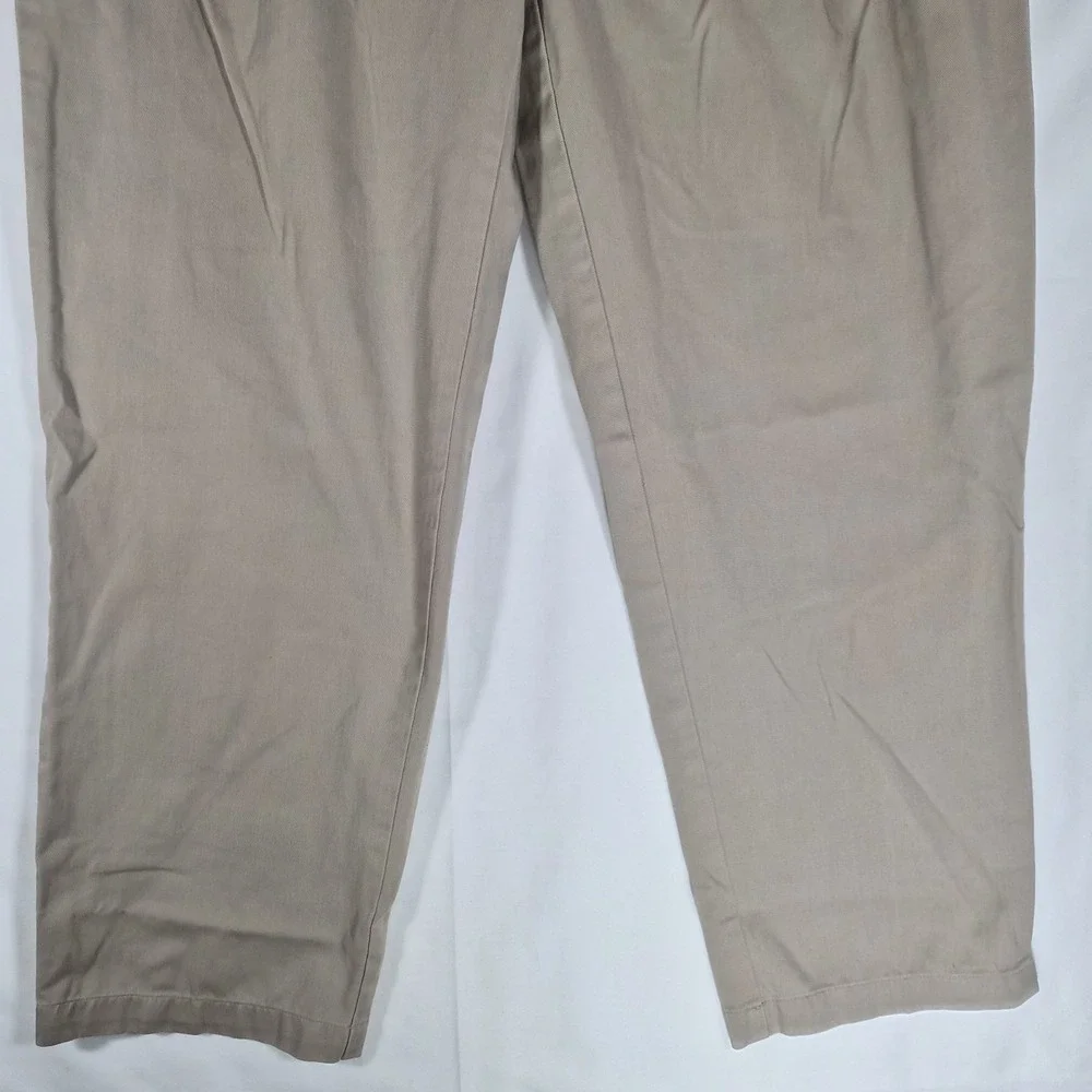 Vintage Polo Ralph Lauren Andrew Pant Khaki Pleated Chino Pants Mens 36x30